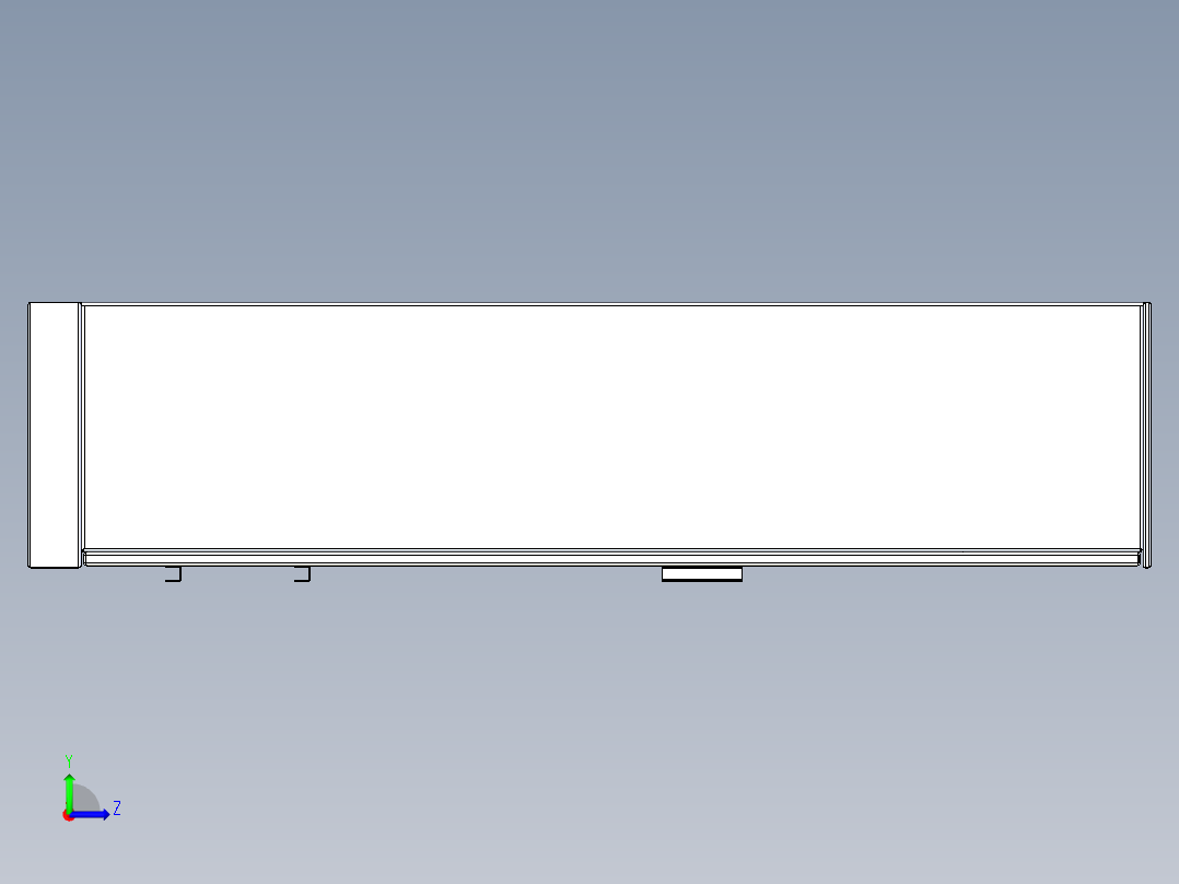 B3004627-薄钢板衣柜左视图