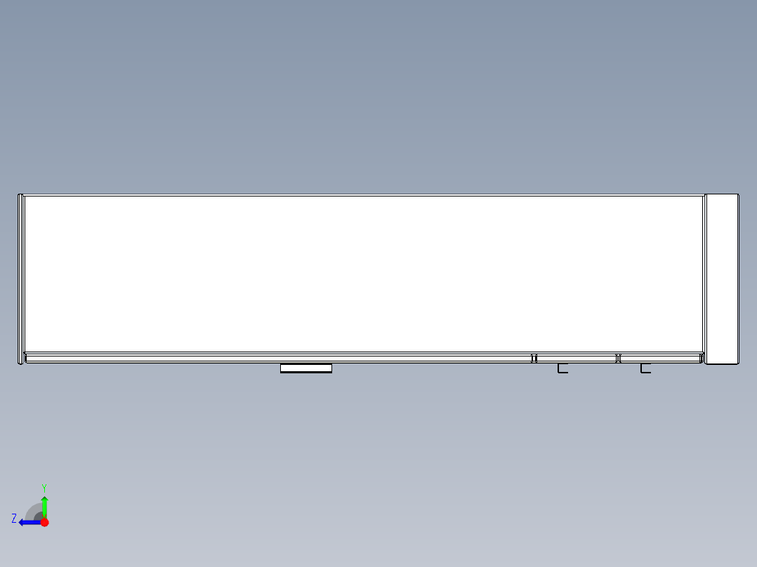 B3004627-薄钢板衣柜右视图