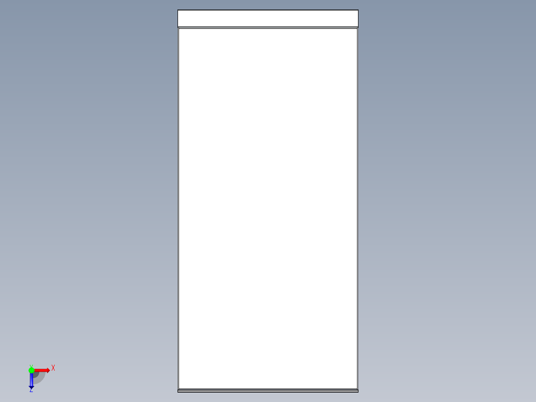 B3004627-薄钢板衣柜俯视图