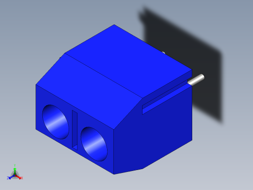 2 位螺钉端子块