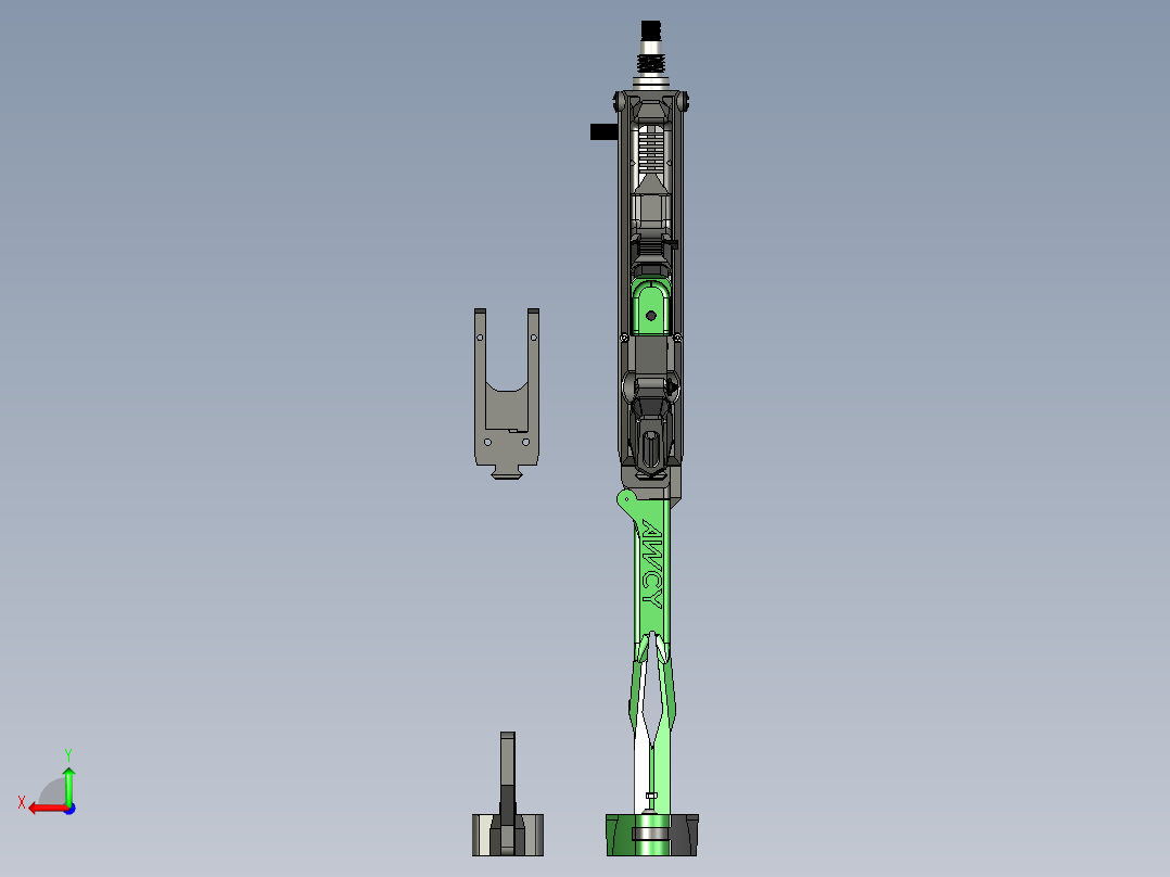 手枪左轮冲锋枪老式狙击步枪设计3D图纸DB9 Slim STP STL后视图