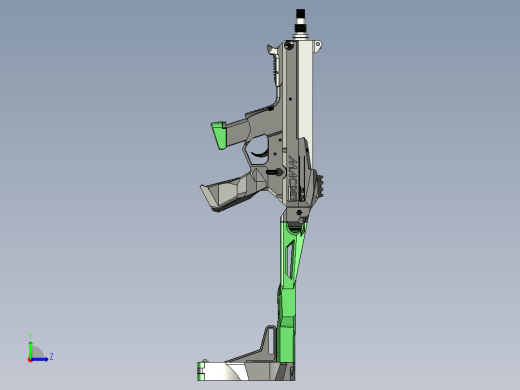 手枪左轮冲锋枪老式狙击步枪设计3D图纸DB9 Slim STP STL左视缩略图