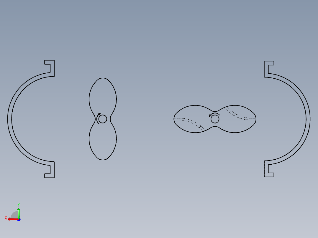 真空泵转子后视图