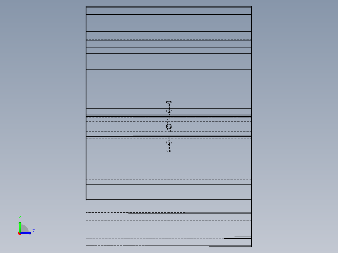 真空泵转子左视图