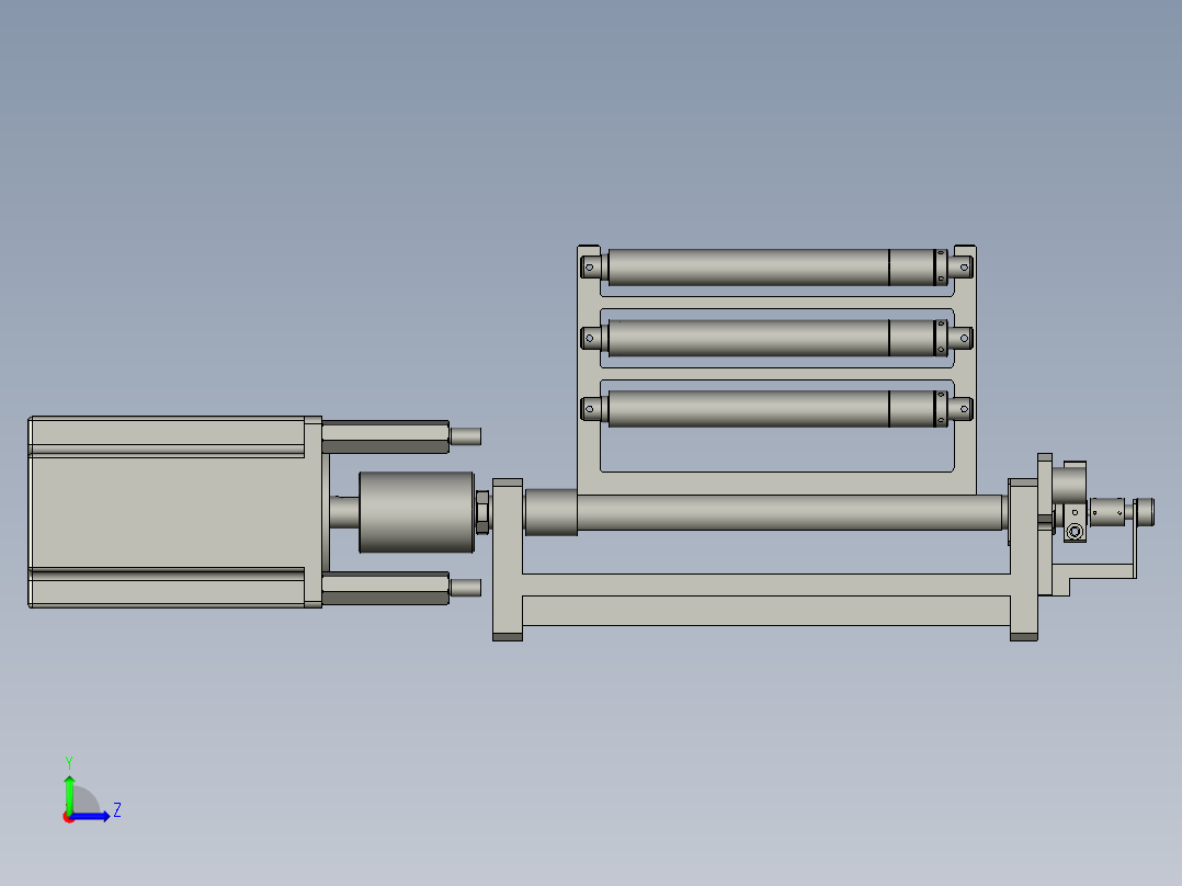 YWP200K4-06-08A-00隔膜张力辊组件左视图