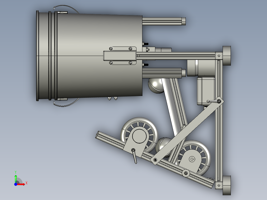 自动狗狗发球机前视图