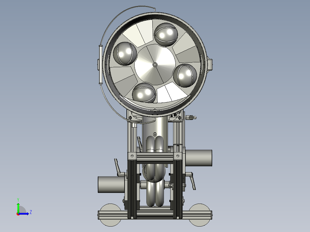自动狗狗发球机左视图
