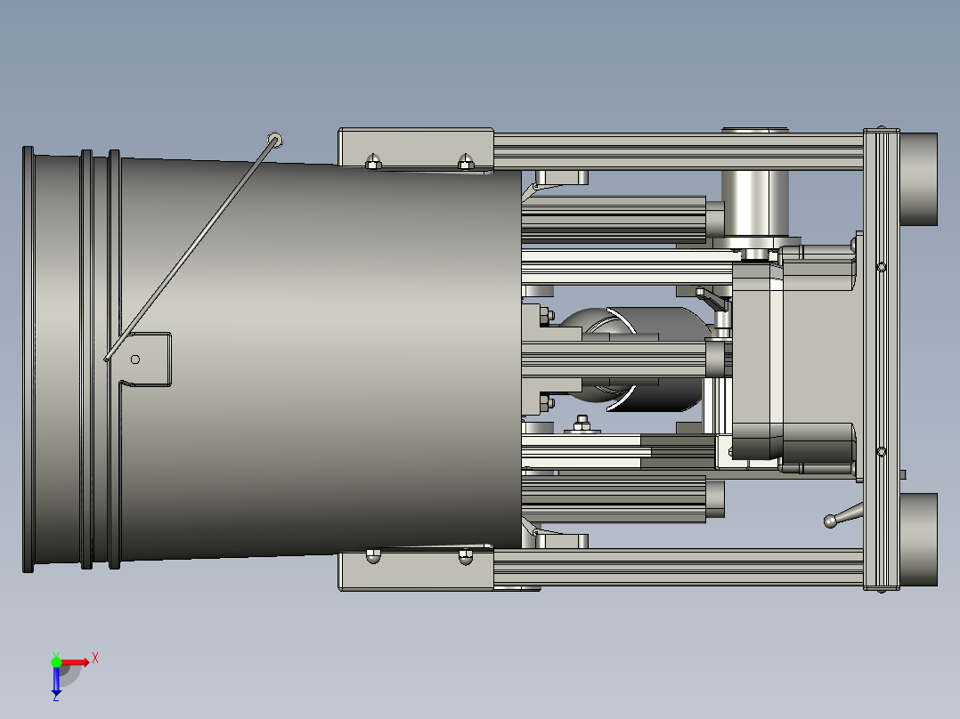 自动狗狗发球机俯视图