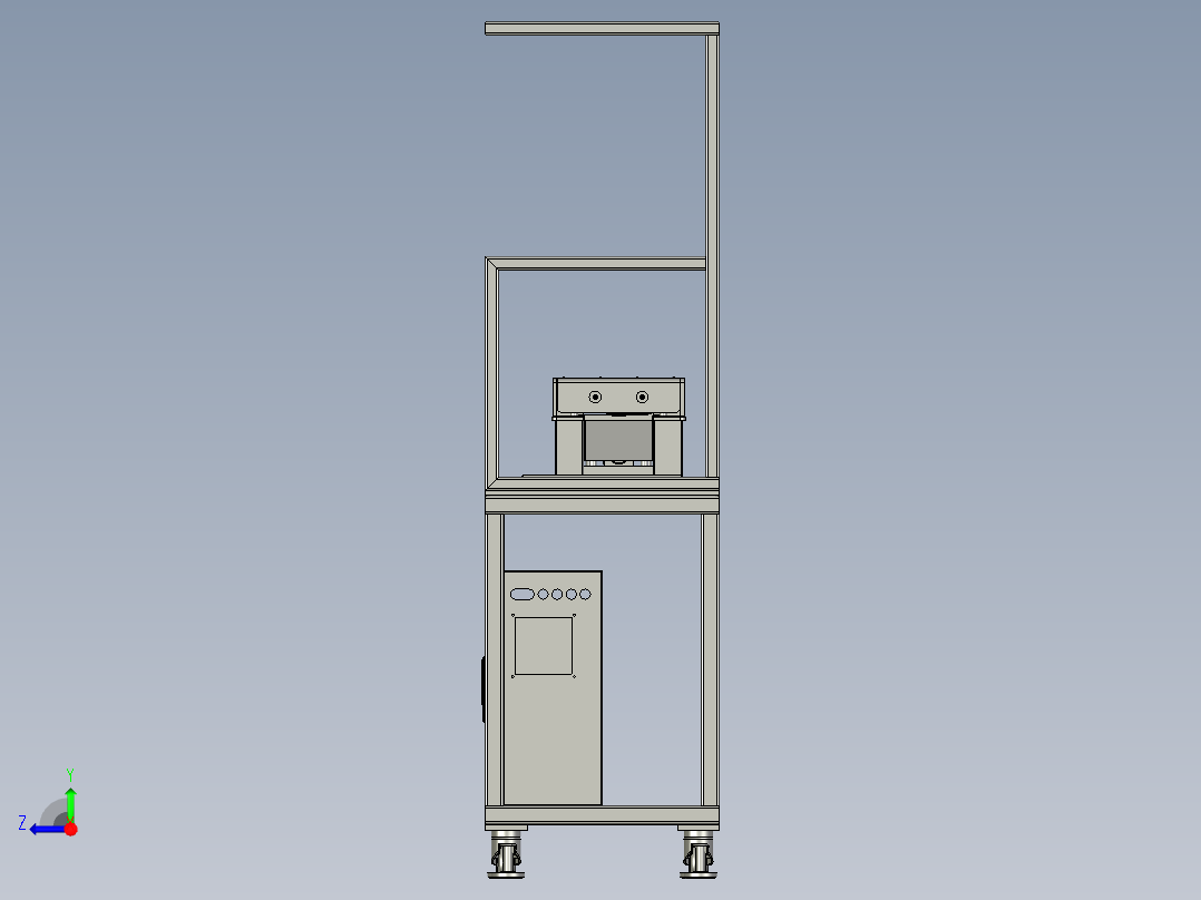 自动织带切断机裁切装置右视图