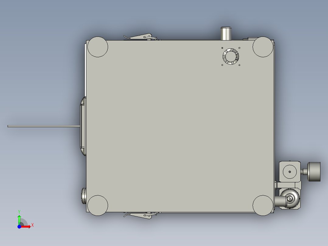电子通讯线材自动切编织机前视图
