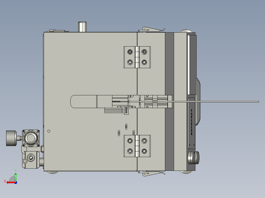 电子通讯线材自动切编织机后视图