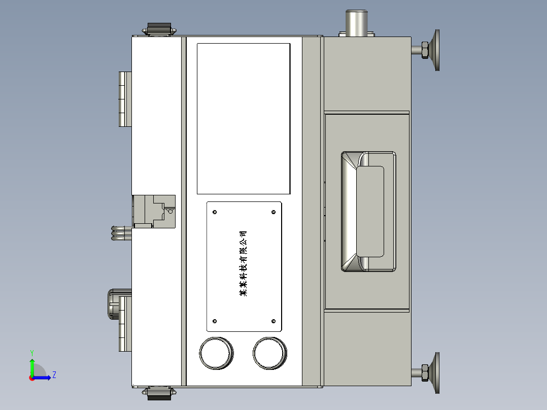 电子通讯线材自动切编织机左视图