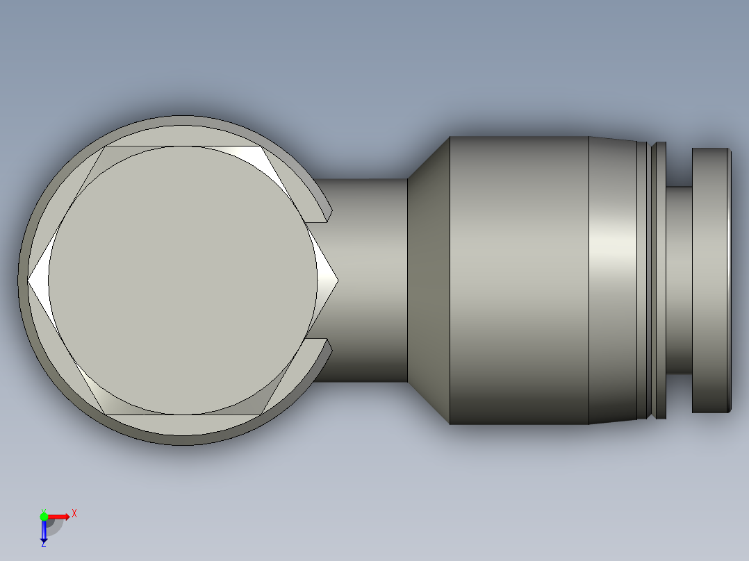 PH802-弯头-亚德客俯视图