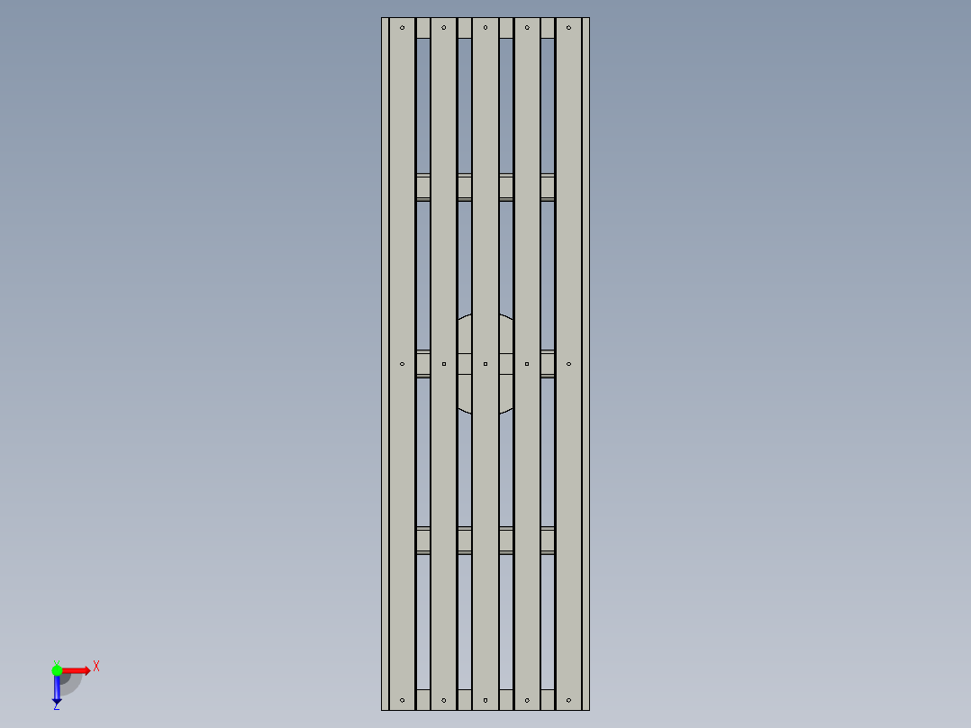挂架组装111俯视图