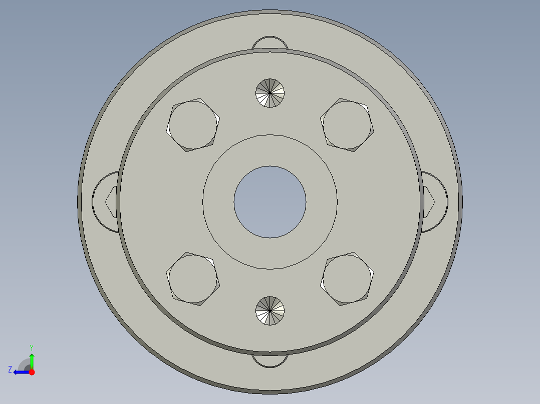 LK15系列单节胀套膜片联轴器LK15-80L-XX-XX右视图