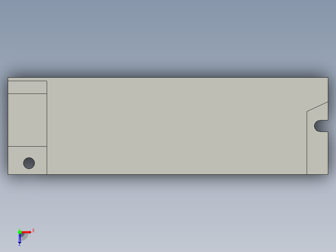 开关电源明纬LRS-50-24输出电压DC24V输出功率50W额定电流22A俯视图