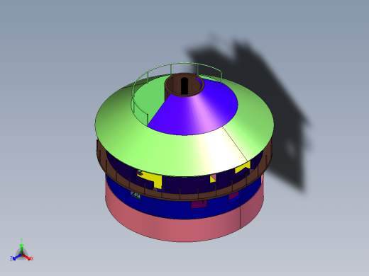 圆形多层自建房别墅设计图