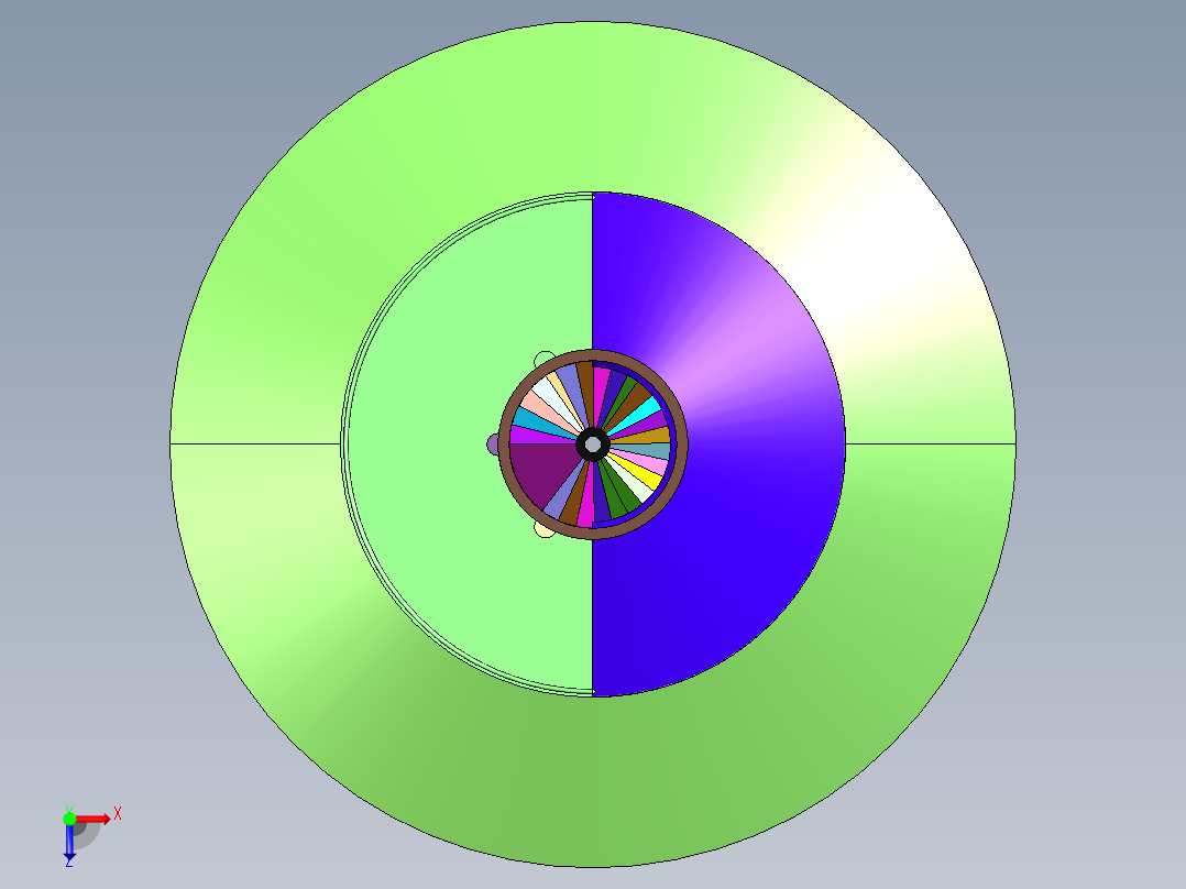 圆形多层自建房别墅设计图俯视图