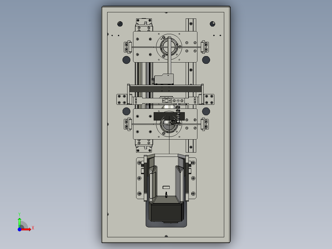基于物联网的打标机前视图