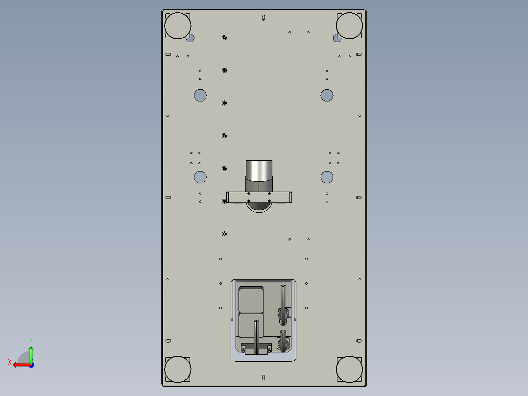 基于物联网的打标机后视图