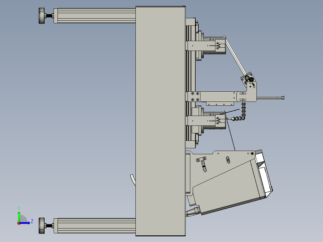 基于物联网的打标机左视图