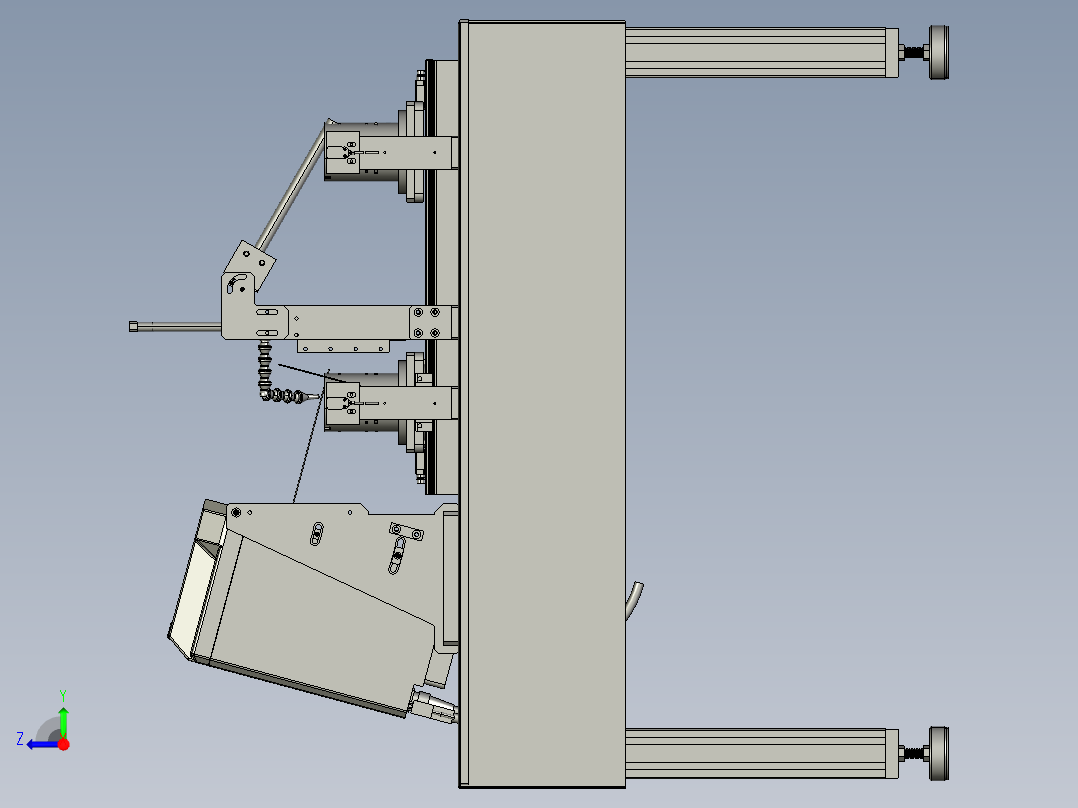 基于物联网的打标机右视图