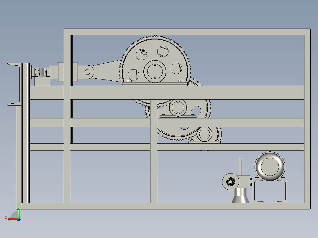 全自动棒材螺纹钢切断机后视图