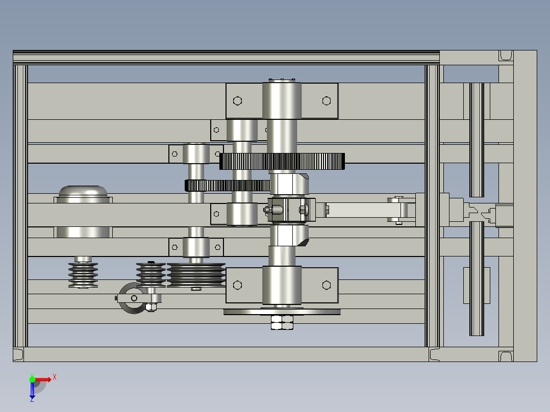 全自动棒材螺纹钢切断机俯视图