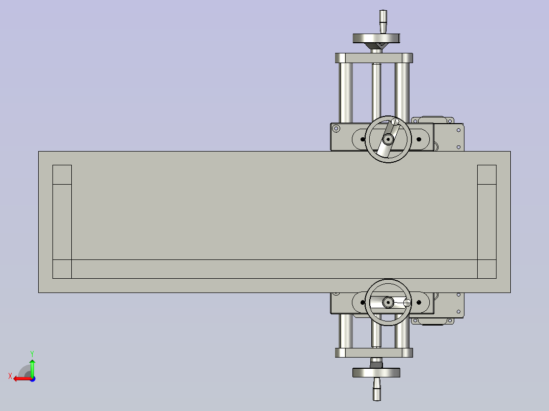 食品包装袋封口装置后视图