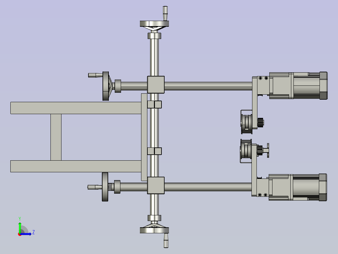 食品包装袋封口装置左视图