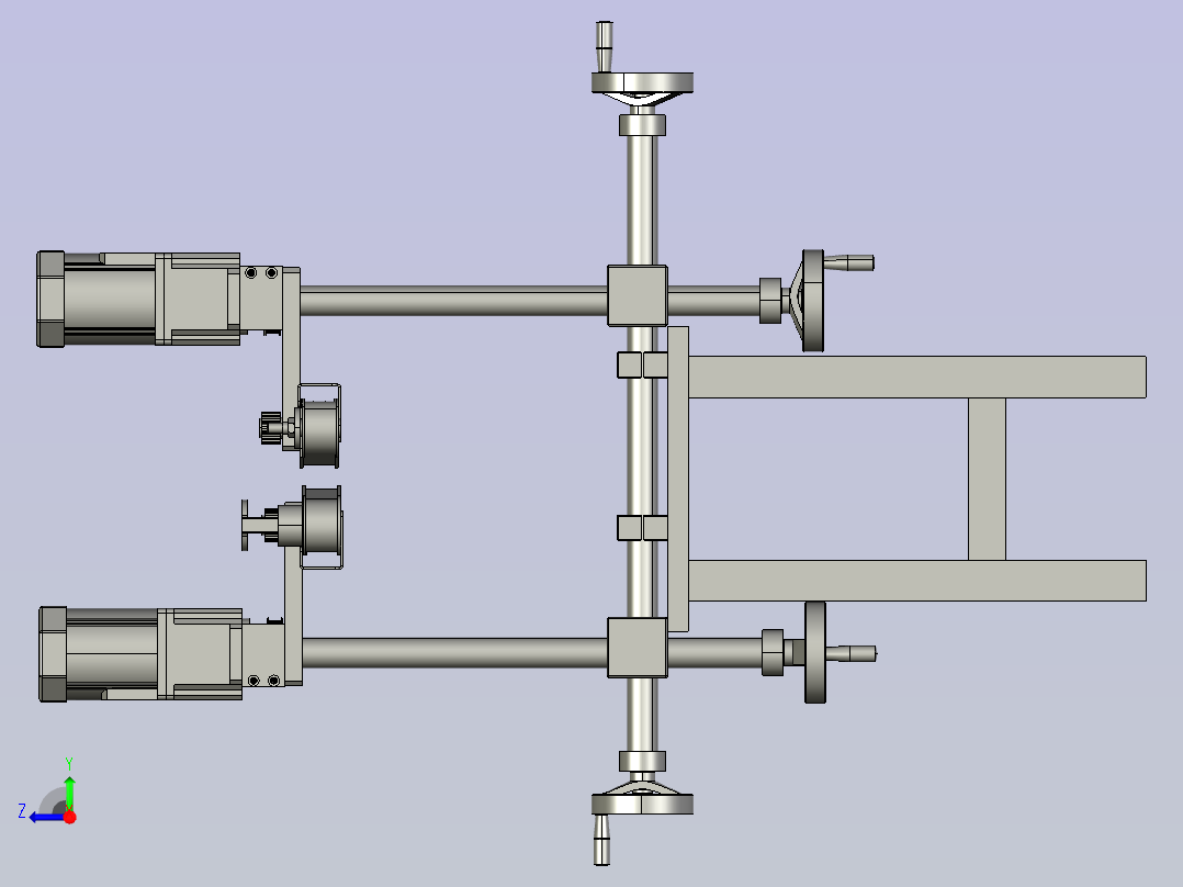 食品包装袋封口装置右视图