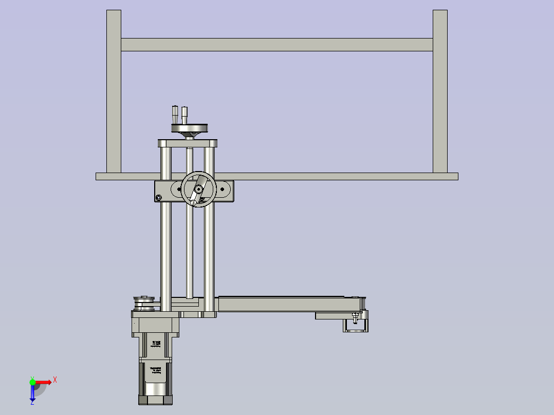 食品包装袋封口装置俯视图