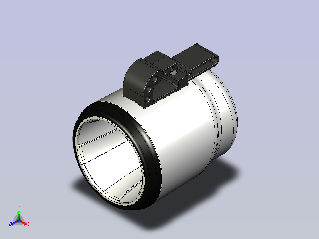 无支撑的杯架主视图