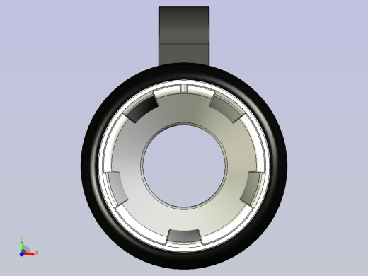 无支撑的杯架前视缩略图
