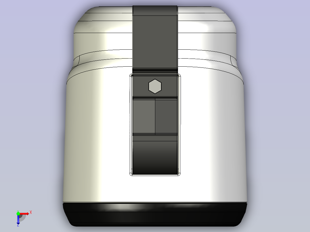 无支撑的杯架俯视图