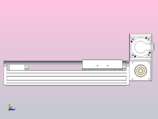 皮带直线轴半封闭可选导轨TPA-HNB-175D-140-L200-RU-C-P75-N3左视缩略图
