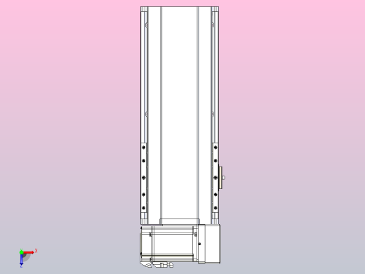 皮带直线轴半封闭可选导轨TPA-HNB-175D-140-L200-RU-C-P75-N3俯视缩略图