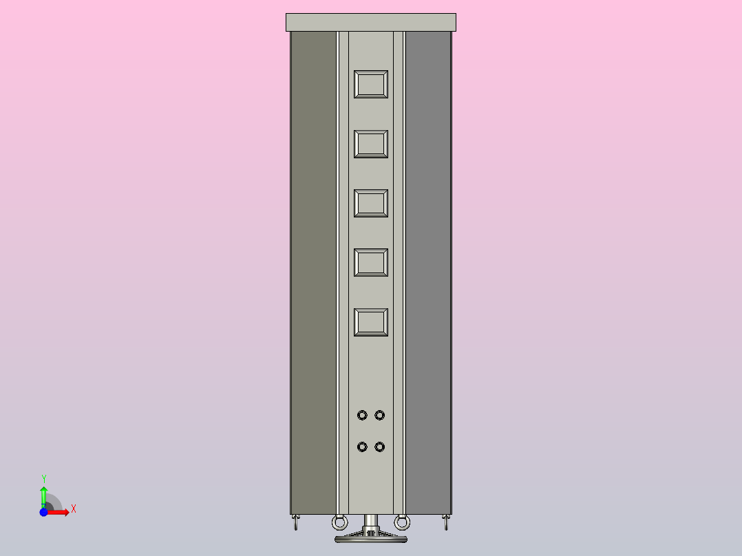TDGC2J-60接触调压器三维模型202011前视图