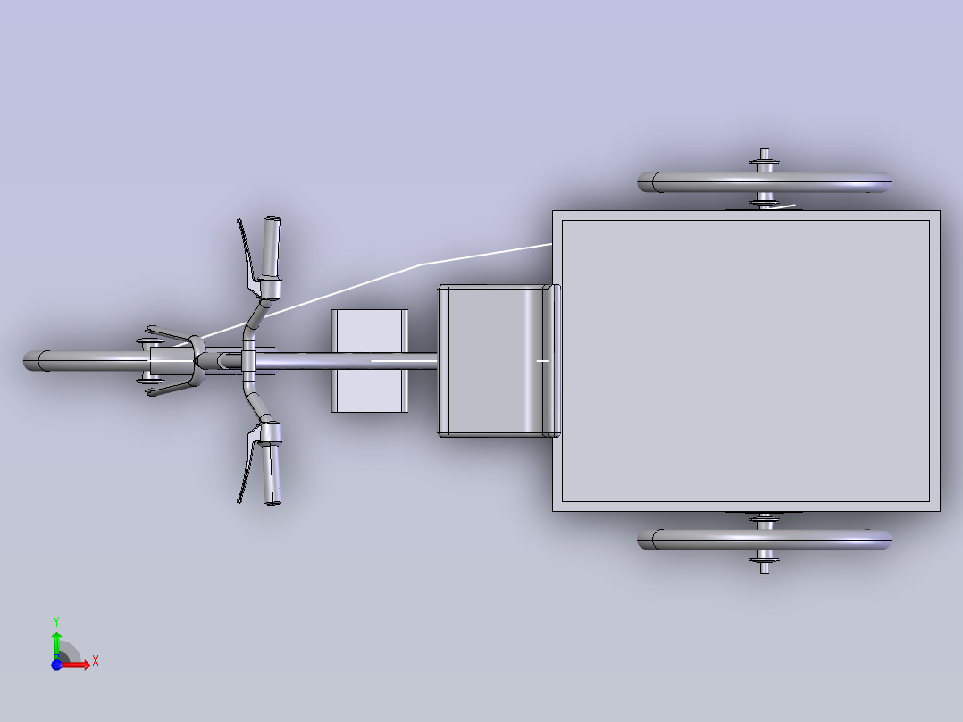 三轮车 stp前视图