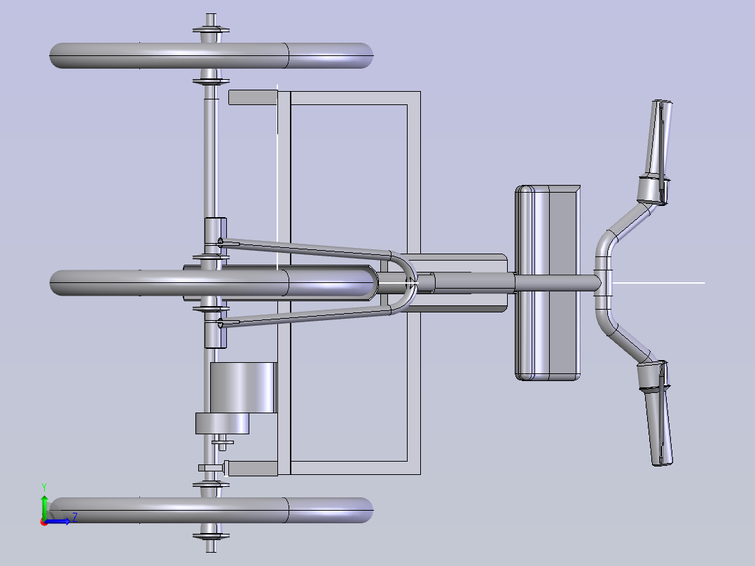 三轮车 stp左视图