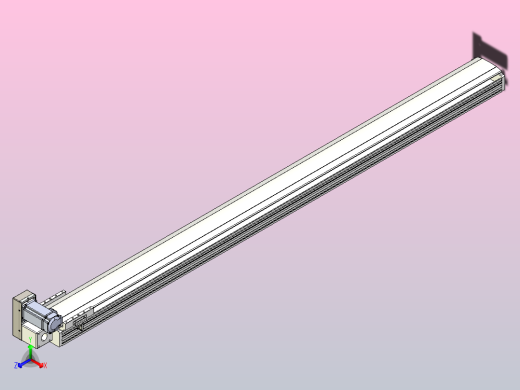 皮带直线轴半封闭可选导轨TPA-HNB-140D-120-L1800-LU-Y-P40-N3