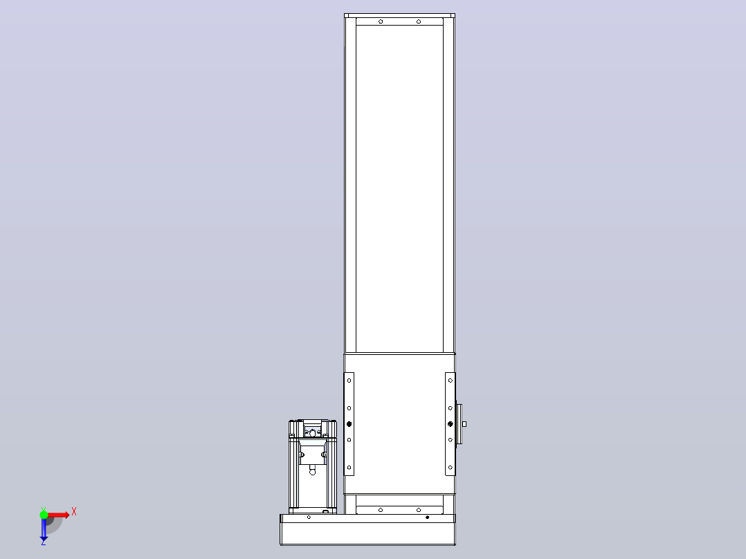 滚珠丝杠直线轴带导轨全封闭TPA-HCR-140D-2010C-L400-ML-C-P40-N3俯视图