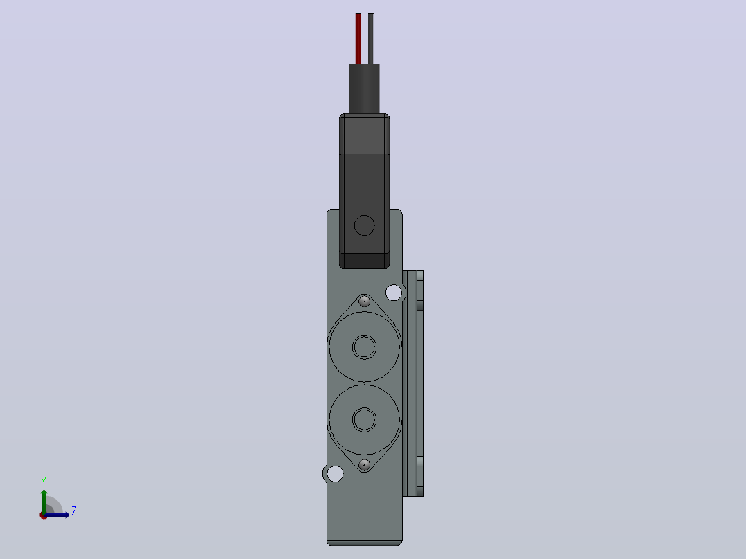 SY5120-L-C4-8 L型插座式电磁阀[SY5120-6-L-01-C6-F2]左视图