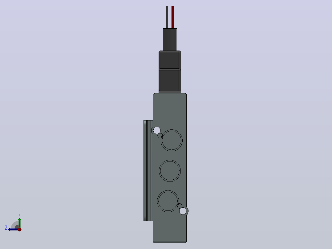 SY5120-L-C4-8 L型插座式电磁阀[SY5120-6-L-01-C6-F2]右视图
