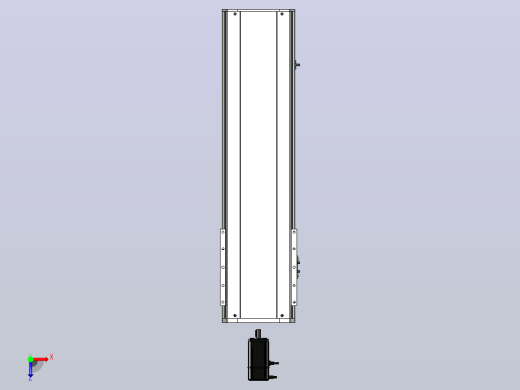SYS22-550-BC-400W滚珠花健、支撑座、滚珠丝杠、交叉导轨、直线模组俯视缩略图