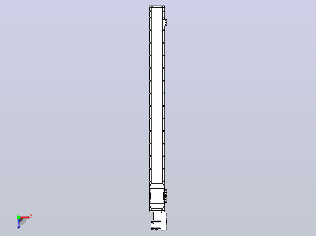 机器人皮带驱动直线轴TPA-GCB-120-P70-L1350-QR-M20-N3俯视图