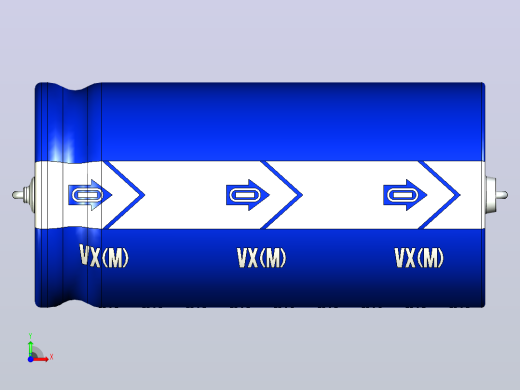 铝制轴向电解电容器。VX系列15000uf。30x60mm毫米。间距65至74毫米前视缩略图