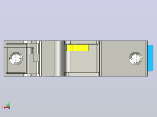 NRT28-63 1P熔断器支持件-底座三维模型 202012后视缩略图