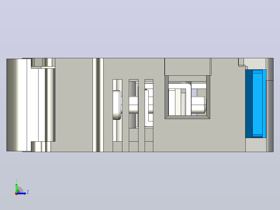 NRT28-63 1P熔断器支持件-底座三维模型 202012左视图