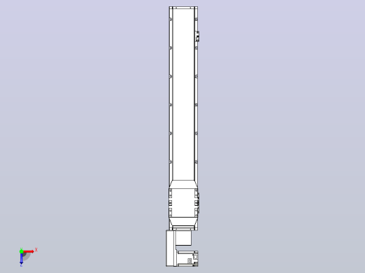 机器人皮带驱动直线轴TPA-GCB-150-P80-L850-QL-M75-N3俯视缩略图